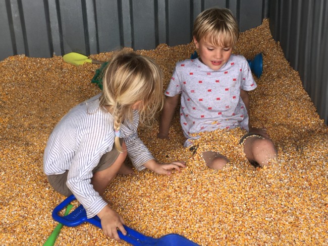 In mais spelen © Ernst Koningsveld