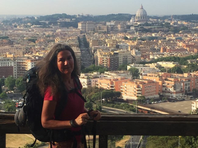 Margot bij aankomst in Rome © Margot IJssel de Schepper