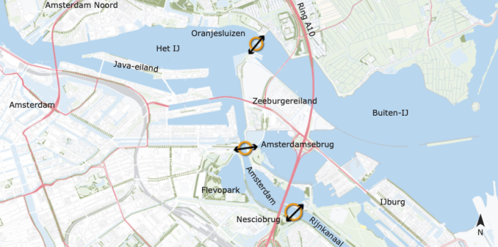 Kaart Amsterdam